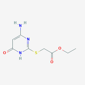 molecular formula C8H11N3O3S B6079822 ETHYL [(4-AMINO-6-OXO-1,6-DIHYDRO-2-PYRIMIDINYL)SULFANYL]ACETATE CAS No. 36162-16-0