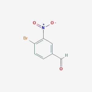 molecular formula C7H4BrNO3 B060800 4-Bromo-3-nitrobenzaldehyde CAS No. 163596-75-6