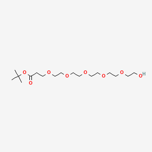 molecular formula C17H34O8 B608014 Hydroxy-PEG5-t-butyl ester CAS No. 850090-09-4