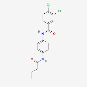 molecular formula C17H16Cl2N2O2 B6080153 N-[4-(butanoylamino)phenyl]-3,4-dichlorobenzamide 