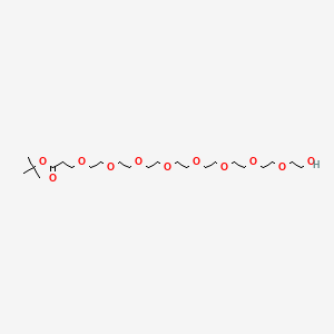molecular formula C23H46O11 B608019 Hydroxy-PEG8-t-butyl ester CAS No. 1334177-84-2