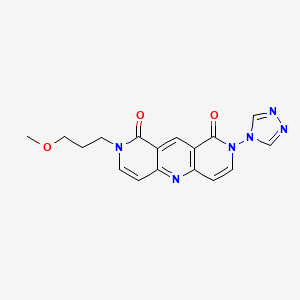 B6080236 2-(3-methoxypropyl)-8-(4H-1,2,4-triazol-4-yl)pyrido[4,3-b]-1,6-naphthyridine-1,9(2H,8H)-dione CAS No. 1158781-73-7
