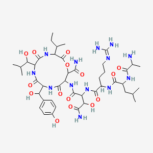 molecular formula C44H71N13O15 B608024 Hypeptin CAS No. 124883-38-1