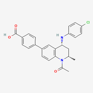 4-[(2s,4r)-1-Acetyl-4-[(4-Chlorophenyl)amino]-2-Methyl-1,2,3,4-Tetrahydroquinolin-6-Yl]benzoic Acid