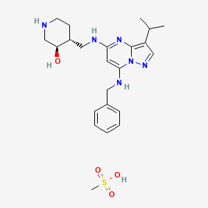 molecular formula C23H34N6O4S B608048 ICEC0942 mesylate 