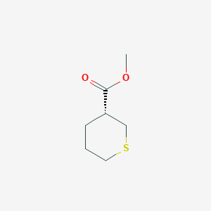 molecular formula C7H12O2S B060805 methyl (3R)-thiane-3-carboxylate CAS No. 161404-77-9