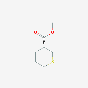 molecular formula C7H12O2S B060805 (R)-methyl tetrahydro-2H-thiopyran-3-carboxylate CAS No. 161404-77-9