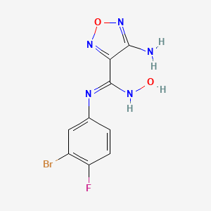molecular formula C9H7BrFN5O2 B608058 Ido-IN-1 