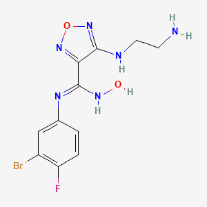 molecular formula C11H12BrFN6O2 B608060 Ido-IN-3 