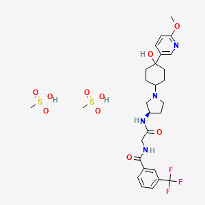 molecular formula C28H39F3N4O10S2 B608090 INCB 3284 dimesylate CAS No. 887401-93-6