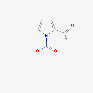 molecular formula C10H13NO3 B060810 Tert-butyl 2-formyl-1H-pyrrole-1-carboxylate CAS No. 161282-57-1