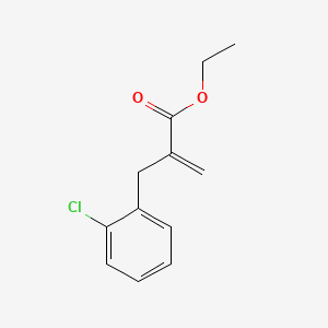 molecular formula C12H13ClO2 B608100 Ethyl 2-(2-chlorobenzyl)acrylate CAS No. 866028-26-4