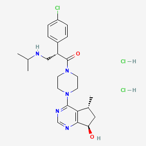 molecular formula C24H34Cl3N5O2 B608117 Ipatasertib dihydrochloride CAS No. 1396257-94-5