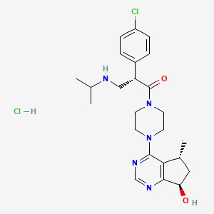 molecular formula C24H33Cl2N5O2 B608118 Ipatasertib HCl CAS No. 1489263-16-2