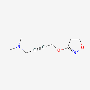 molecular formula C9H14N2O2 B608119 3-[4-(Dimethylamino)-2-butynyloxy]-2-isoxazoline CAS No. 247079-84-1