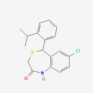 molecular formula C18H18ClNOS B608147 ITH12575 