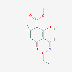molecular formula C13H19NO5 B6081571 methyl 3-[(Z)-ethoxyiminomethyl]-2-hydroxy-6,6-dimethyl-4-oxocyclohex-2-ene-1-carboxylate 