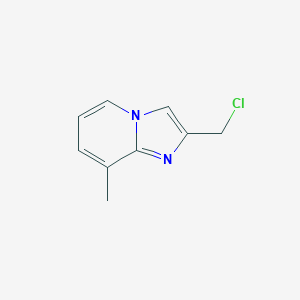 molecular formula C9H9ClN2 B060817 2-(Chloromethyl)-8-methylimidazo[1,2-a]pyridine CAS No. 182181-42-6