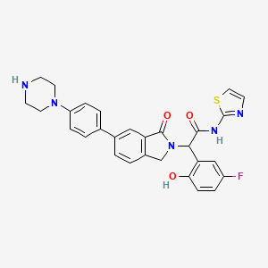 molecular formula C29H26FN5O3S B608173 (Rac)-JBJ-04-125-02 