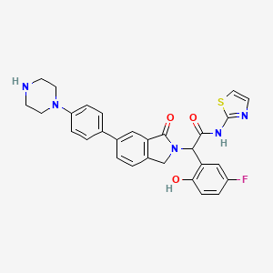 molecular formula C29H26FN5O3S B608173 (Rac)-JBJ-04-125-02 CAS No. 2140807-05-0