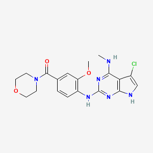 molecular formula C19H21ClN6O3 B608186 JH-II-127 