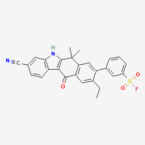 molecular formula C27H21FN2O3S B608193 Srpkin-1 