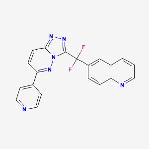 molecular formula C20H12F2N6 B608213 JNJ-38877618 CAS No. 943540-74-7