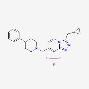 molecular formula C23H25F3N4 B608228 JNJ-46281222 