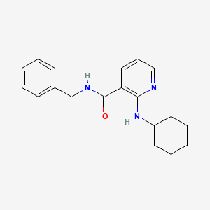 molecular formula C19H23N3O B6082285 N-benzyl-2-(cyclohexylamino)pyridine-3-carboxamide 