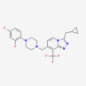 molecular formula C22H22F5N5 B608229 JNJ-46356479 CAS No. 1254979-66-2