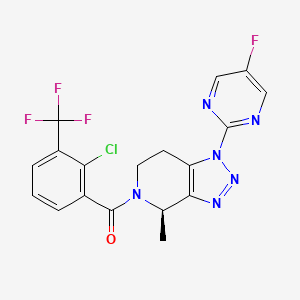 molecular formula C18H13ClF4N6O B608235 JNJ-54175446 CAS No. 1627902-21-9