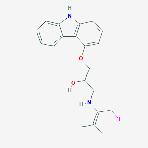 4-(3-((1,1-Dimethyl-3-iodopropenyl)amino)-2-hydroxypropoxy)carbazole