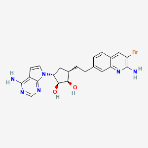 molecular formula C22H23BrN6O2 B608242 Onametostat CAS No. 2086772-26-9