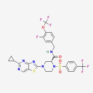 molecular formula C28H23F7N6O4S2 B608258 Jtk-853 CAS No. 954389-09-4