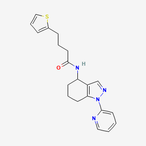 molecular formula C20H22N4OS B6082594 N-(1-pyridin-2-yl-4,5,6,7-tetrahydroindazol-4-yl)-4-thiophen-2-ylbutanamide 