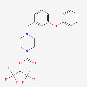 molecular formula C21H20F6N2O3 B608265 JW 642 CAS No. 1416133-89-5