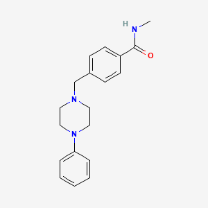 molecular formula C19H23N3O B6082677 N-methyl-4-[(4-phenylpiperazin-1-yl)methyl]benzamide 