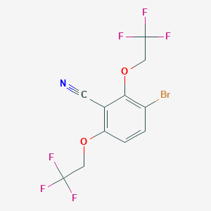 3-Bromo-2,6-bis(2,2,2-trifluoroethoxy)benzonitrile