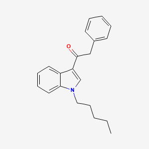 molecular formula C21H23NO B608276 1-(1-Pentyl-1H-indol-3-yl)-2-phenylethanone CAS No. 864445-37-4
