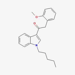 molecular formula C22H25NO2 B608281 2-(2-Methoxyphenyl)-1-(1-pentylindol-3-yl)ethanone CAS No. 864445-43-2