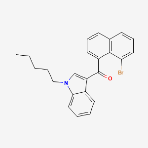 molecular formula C24H22BrNO B608283 1-Pentyl-3-(8-bromo-1-naphthoyl)indole CAS No. 1366068-04-3