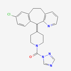 (4-(8-chloro-5,6-dihydro-11H-benzo[5,6]cyclohepta[1,2-b]pyridin-11-ylidene)piperidin-1-yl)(1H-1,2,4-triazol-1-yl)methanone