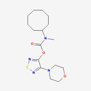 (4-Morpholin-4-yl-1,2,5-thiadiazol-3-yl) N-cyclooctyl-N-methylcarbamate