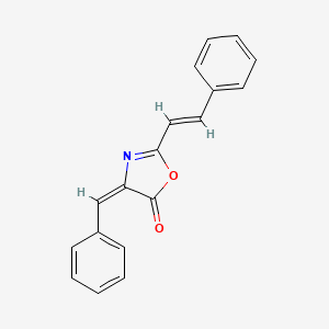 molecular formula C18H13NO2 B6082910 4-Benzylidene-2-(styryl)oxazol-5(4H)-one CAS No. 40913-25-5