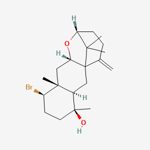 10-Bromo-7,10a,12,12-tetramethyl-5-methylidenedodecahydro-6H-2,5a-methanonaphtho[2,3-b]oxepin-7-ol