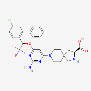 molecular formula C27H27ClF3N5O3 B608305 Rodatristat CAS No. 1673568-73-4
