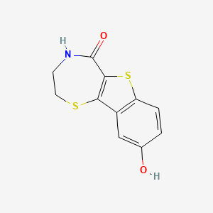 molecular formula C11H9NO2S2 B608308 kb-NB142-70 CAS No. 1233533-04-4