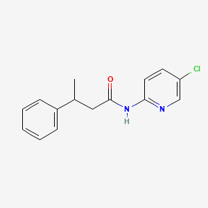 molecular formula C15H15ClN2O B6083096 N-(5-chloropyridin-2-yl)-3-phenylbutanamide 