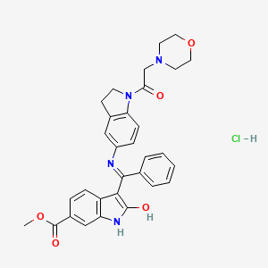 molecular formula C31H31ClN4O5 B608311 KBP-7018 hydrochloride 