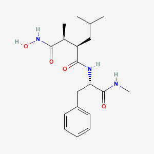 (4-(N-hydroxyamino)-2R-isobutyl-3S-methylsuccinyl)-L-phenylglycine-N-methylamide
